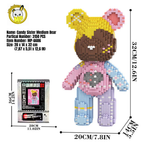 MPIN MP-6606 | Candy Sister Bear DIY Building Block Set (3,150 Pcs) - 32cm