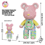 MPIN 6619 | Princess Bear DIY Building Block Set (3,220 Pcs) - 32cm