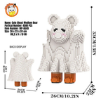 MPIN MP-6649 | Cute Ghost Bear DIY Building Block Set (4,500 Pcs) - 33cm