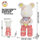 MPIN MP-6650 | Princess Xixi Bear DIY Building Block Set (3,150 Pcs) - 32cm