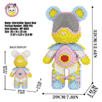 MPIN MP-6652 | Interstellar Astronaut Bear DIY Building Block Set (3,050 Pcs) - 32cm