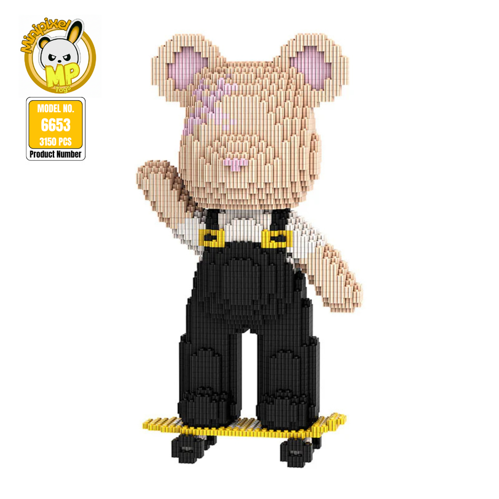 MPIN 6653 | Cute Power Bear DIY Building Block Set - 32cm