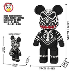 MPIN 6882 | Black Totem Bear DIY Building Block Set (5,650 Pcs) - 43cm
