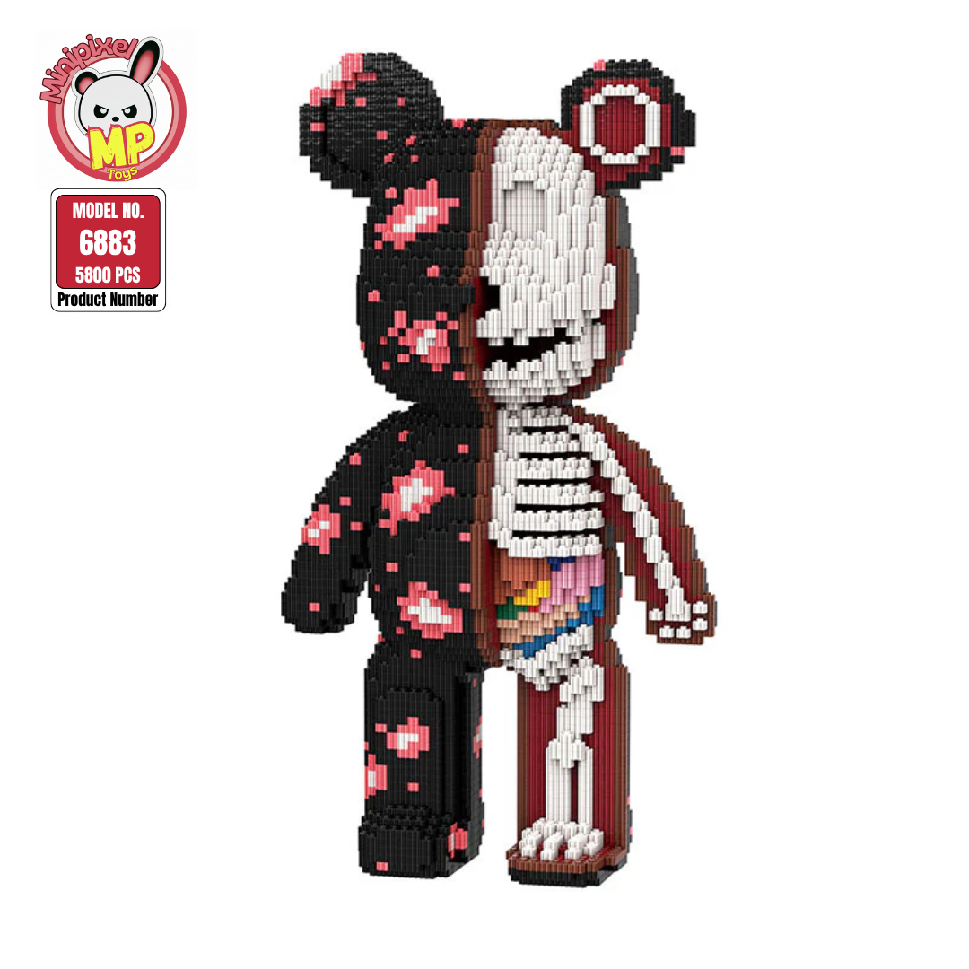 MPIN 6883 | Pili Pala Bear DIY Building Block Set (5,800 Pcs) - 43cm