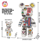 MPIN 6885 | Pirate Pixel Bear DIY Building Block Set (6,350 Pcs) - 43cm