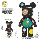 MPIN 6896 | Space-Traveling Bear DIY Building Block Set (5,800 Pcs) - 43cm