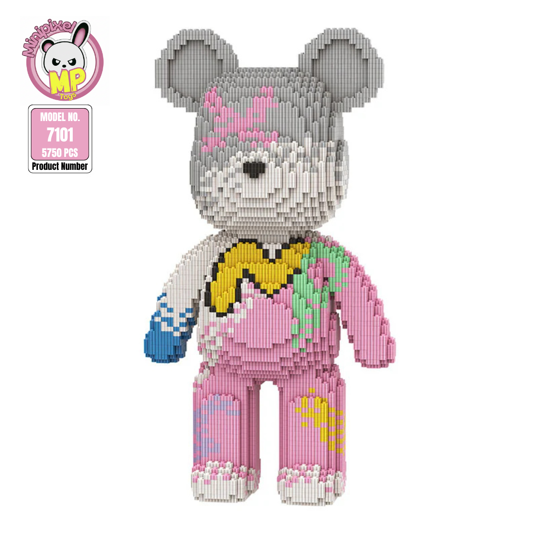 MPIN 7101 | Commemorative Bear DIY Building Block Set (5,750 Pcs) - 43cm