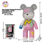 MPIN 7101 | Commemorative Bear DIY Building Block Set (5,750 Pcs) - 43cm