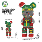 MPIN 7107 | Christmas Night Bear DIY Building Block Set (6,150 Pcs) - 43cm