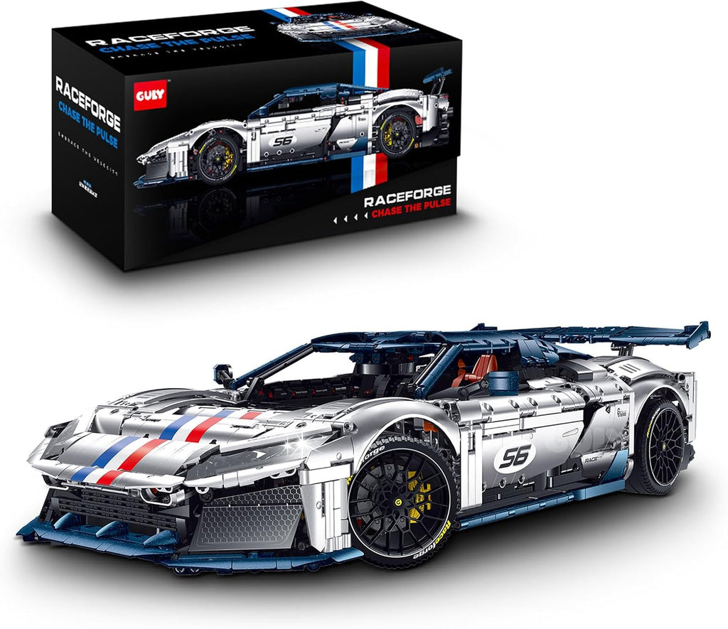 GULY 10656 Chase The Pulse F80: 1:8 Hyper-Performance RC Supercar Building Set