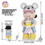 MPIN 7115 | Summer Milk Tea Bear DIY Building Block Set (6,300 Pcs) - 43cm