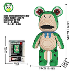 MPIN 7119 | Zombie Cosplay: Internet-Famous Frog Bear DIY Building Block Set (5,650 Pcs) - 43cm