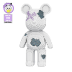 MPIN 7122 | Crystal Trendy Cool Bear DIY Building Block Set (5,100 Pcs) - 43cm
