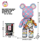 MPIN 7123 | Totoro Graffiti Bear DIY Building Block Set (5,900 Pcs) - 43cm