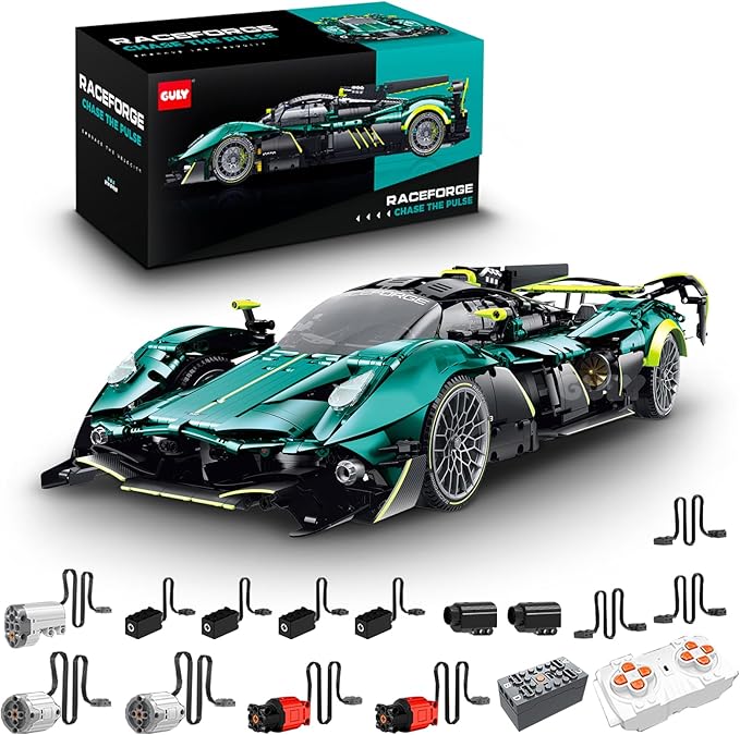 GULY 10658 Iron Valkyrie: 1:8 Hyper-Performance RC Supercar Building Set