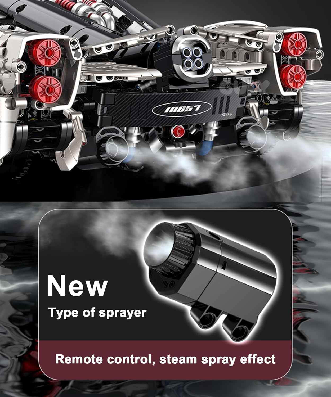 GULY 10657 Zenith GT: 1:8 Hyper-Performance RC Supercar Building Set