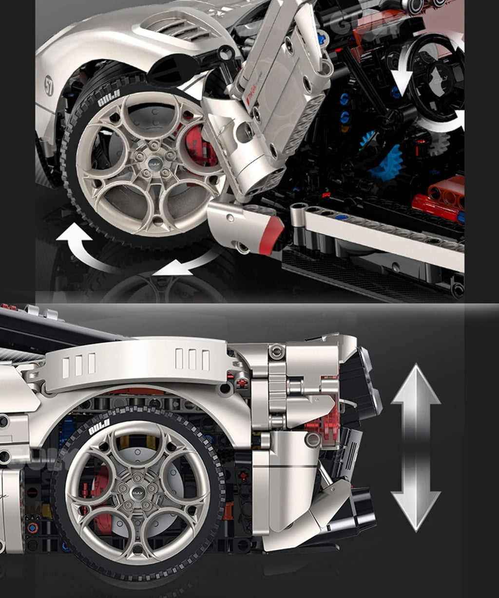 GULY 10657 Zenith GT: 1:8 Hyper-Performance RC Supercar Building Set