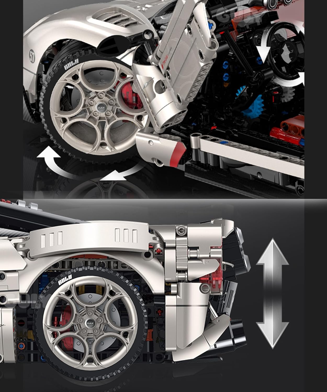 GULY 10657 Zenith GT: 1:8 Hyper-Performance RC Supercar Building Set