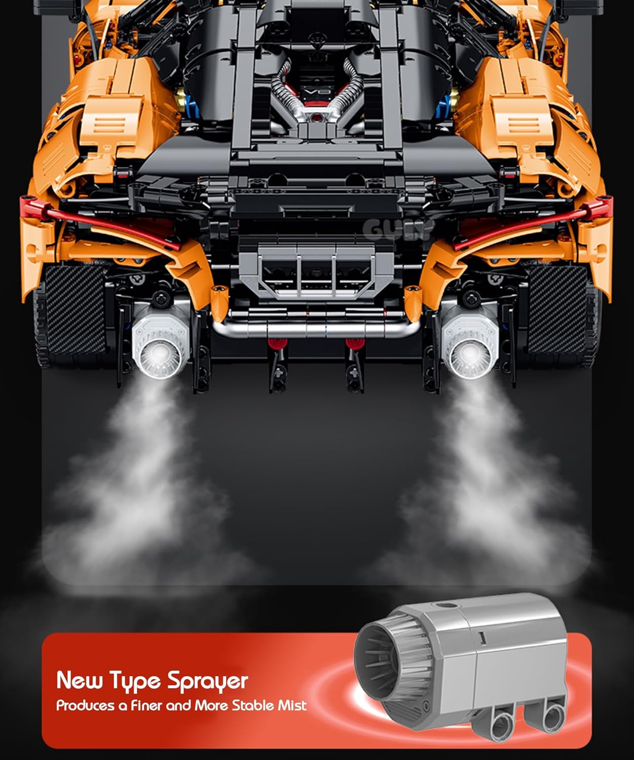 GULY 10650 Stealthline W1: 1:8 Hyper-Performance RC Supercar Building Set