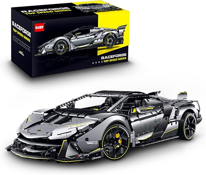 GULY 10638 Ash Spyder: 1:8 Hyper-Performance RC Convertible Supercar Building Set
