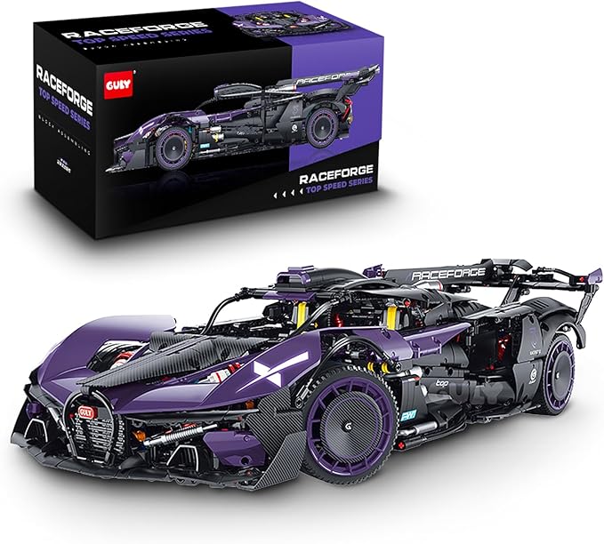 GULY 10643 Purple Comet: Premium Hyper-Performance RC Supercar Building Set