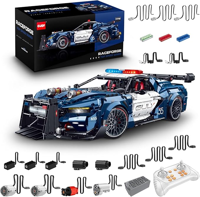 GULY 10655 Interceptor: Premium Hyper-Performance RC Supercar Building Set