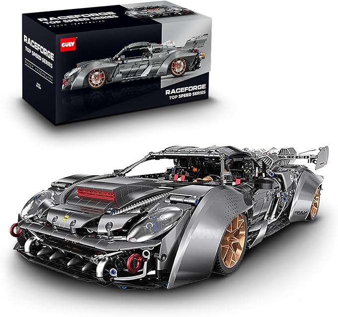 GULY 10629 Zephyr 918: 1:8 Hyper-Performance RC Supercar Building Set