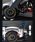 GULY 10656 Chase The Pulse F80: 1:8 Hyper-Performance RC Supercar Building Set