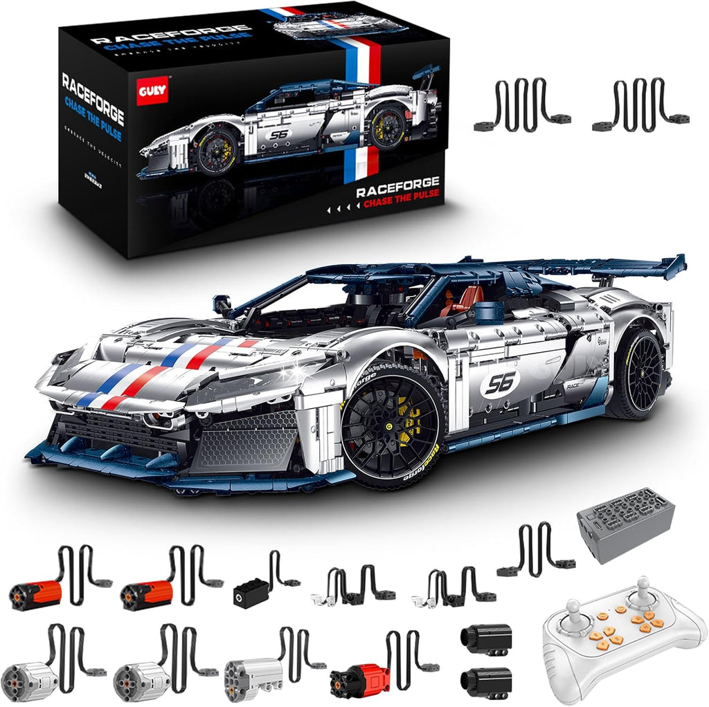 GULY 10656 Chase The Pulse F80: 1:8 Hyper-Performance RC Supercar Building Set