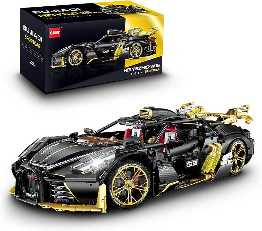 GULY 10631 Heiyezhis W16: 1:8 Hyper-Performance RC Supercar Building Set