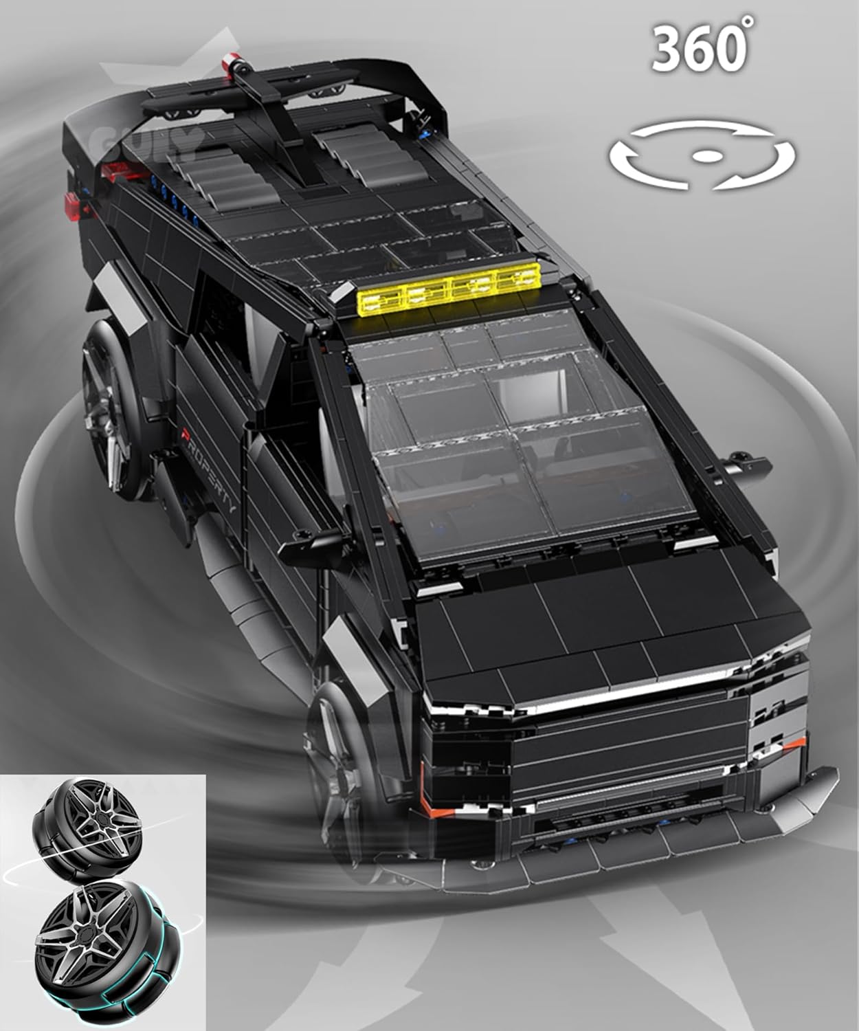GULY 10634 Raceforge Pickup Truck: Premium Hyper-Performance RC SUV Building Set