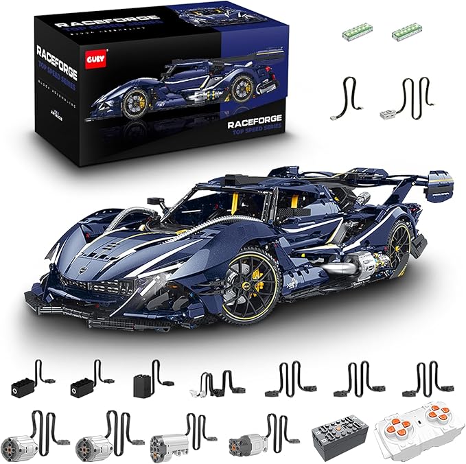 GULY 10641 Track Edition: 1:8 Hyper-Performance RC Supercar Building Set