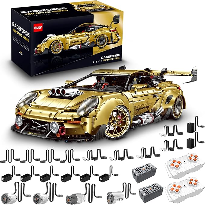 GULY 10640 Trackforce GT3: 1:8 Hyper-Performance RC Supercar Building Set