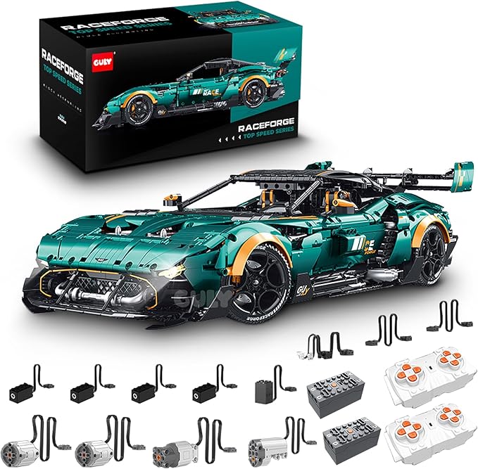 GULY 10647 Darkforge: 1:8 Hyper-Performance RC Supercar Building Set