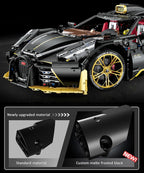 GULY 10631 Heiyezhis W16: 1:8 Hyper-Performance RC Supercar Building Set