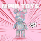 MPIN 901 | Trendy Graffiti Big Bear - Cute Power Bear DIY Building Block Set (23,150 Pcs) - 80cm