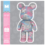 MPIN 901 | Trendy Graffiti Big Bear - Cute Power Bear DIY Building Block Set (23,150 Pcs) - 80cm