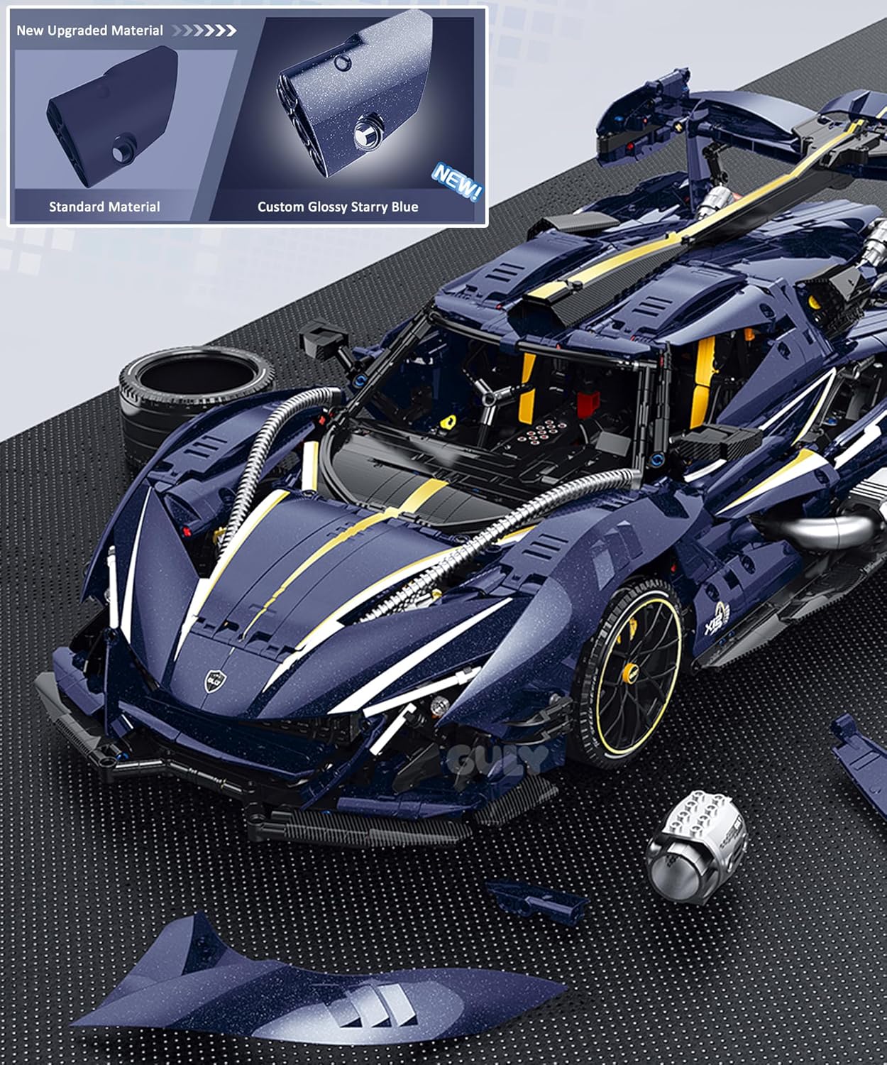 GULY 10641 Track Edition: 1:8 Hyper-Performance RC Supercar Building Set