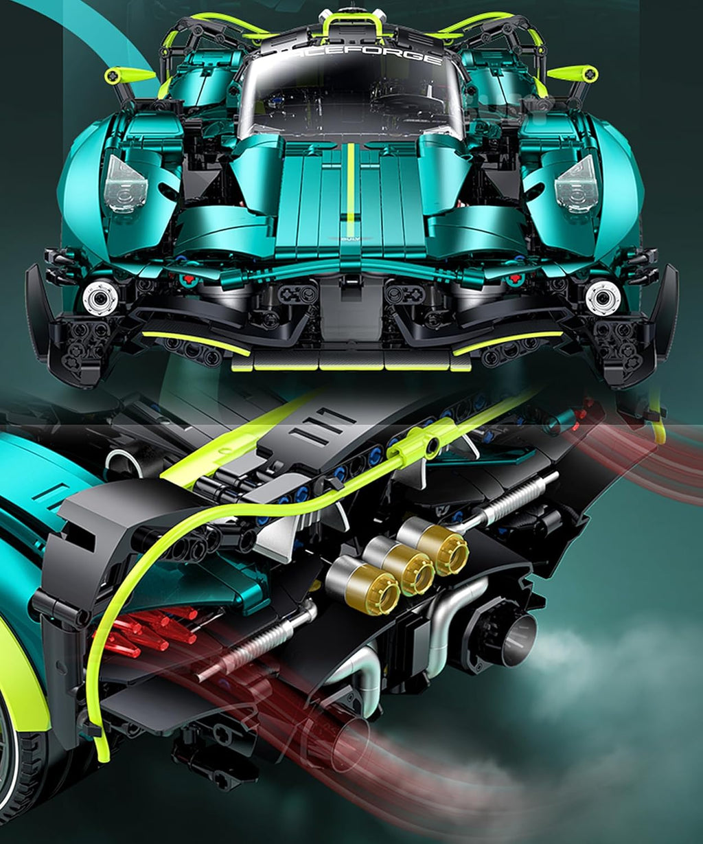GULY 10658 Iron Valkyrie: 1:8 Hyper-Performance RC Supercar Building Set