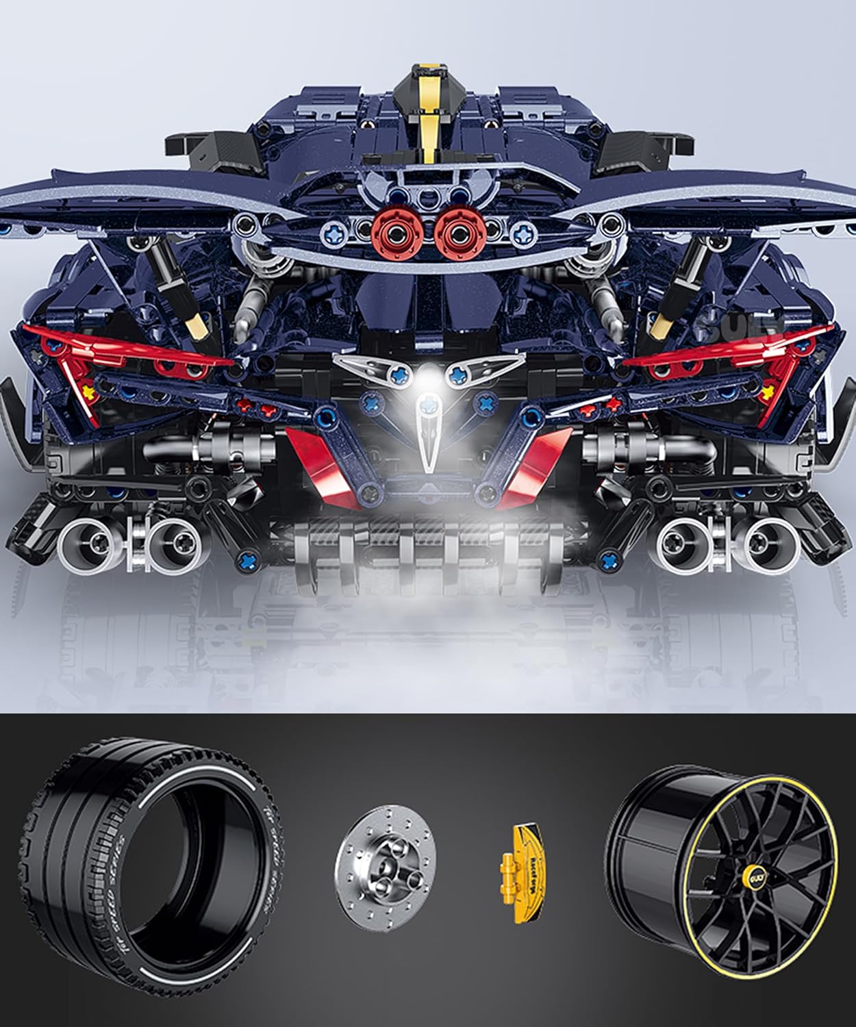 GULY 10641 Track Edition: 1:8 Hyper-Performance RC Supercar Building Set