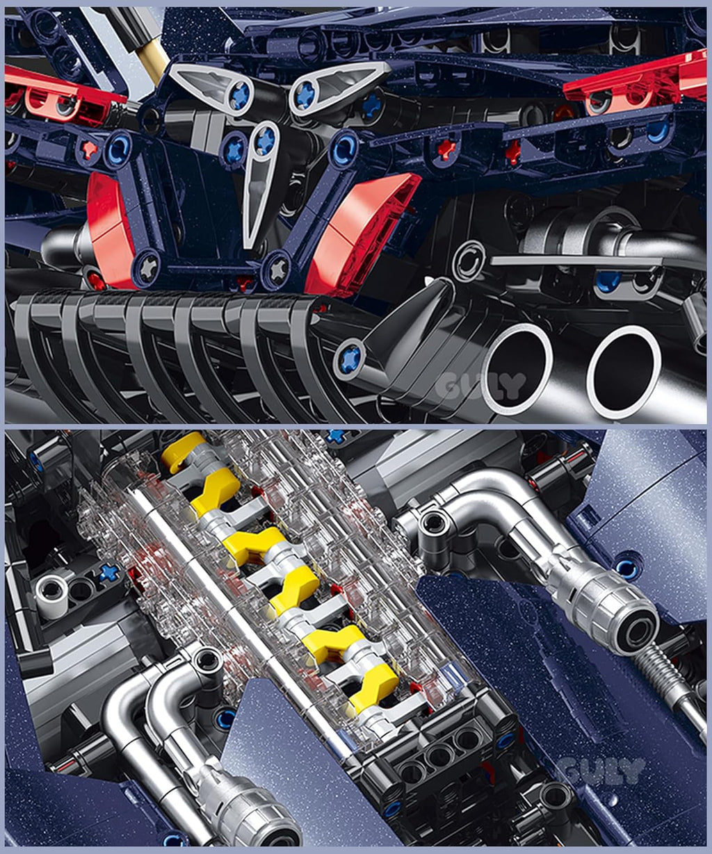 GULY 10641 Track Edition: 1:8 Hyper-Performance RC Supercar Building Set