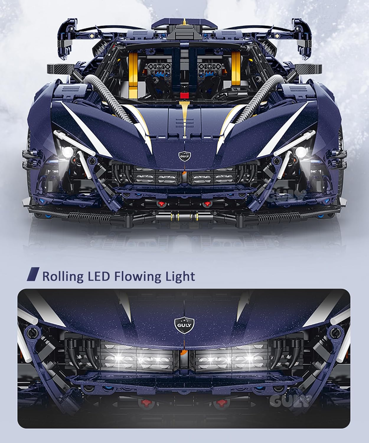 GULY 10641 Track Edition: 1:8 Hyper-Performance RC Supercar Building Set