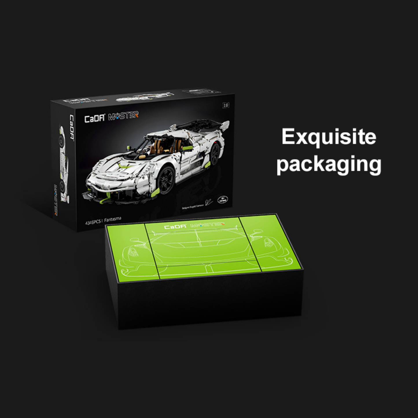 CaDA Master Fantasma Racing Supercar 1:8 Scale (C61048W) - (Static)