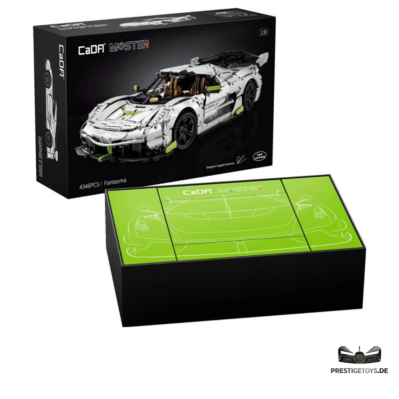 CaDA Master Fantasma Racing Supercar 1:8 Scale (C61048W) - (Static)