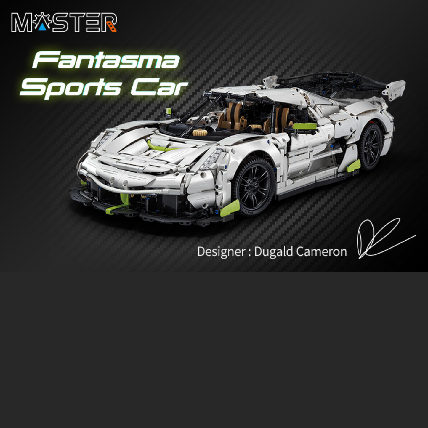 CaDA Master Fantasma Racing Supercar 1:8 Scale (C61048W) - (Static)