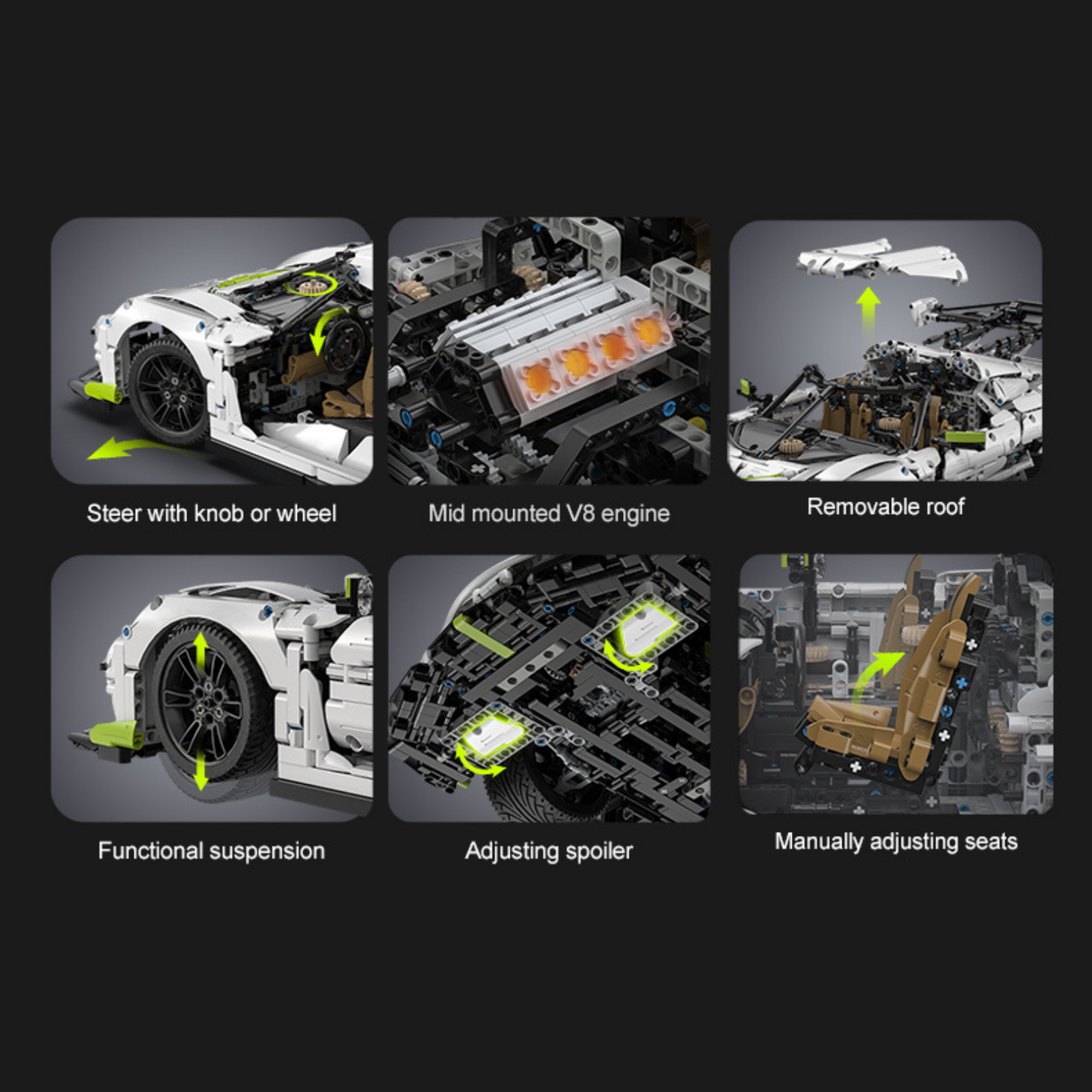 CaDA Master Fantasma Racing Supercar 1:8 Scale (C61048W) - (Static)