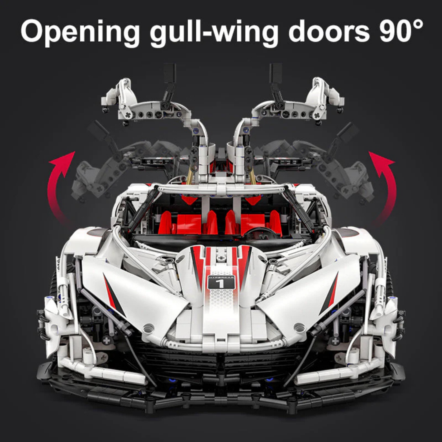 CaDA Master Motorized V12 Hypercar RC 1:8 Scale (C61053W) - (Dynamic)