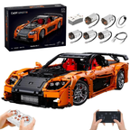 CaDA Master Mazda RX-7 Supercar sous licence à l'échelle 1:8 (C61502W) - (Dynamique ou Statique)