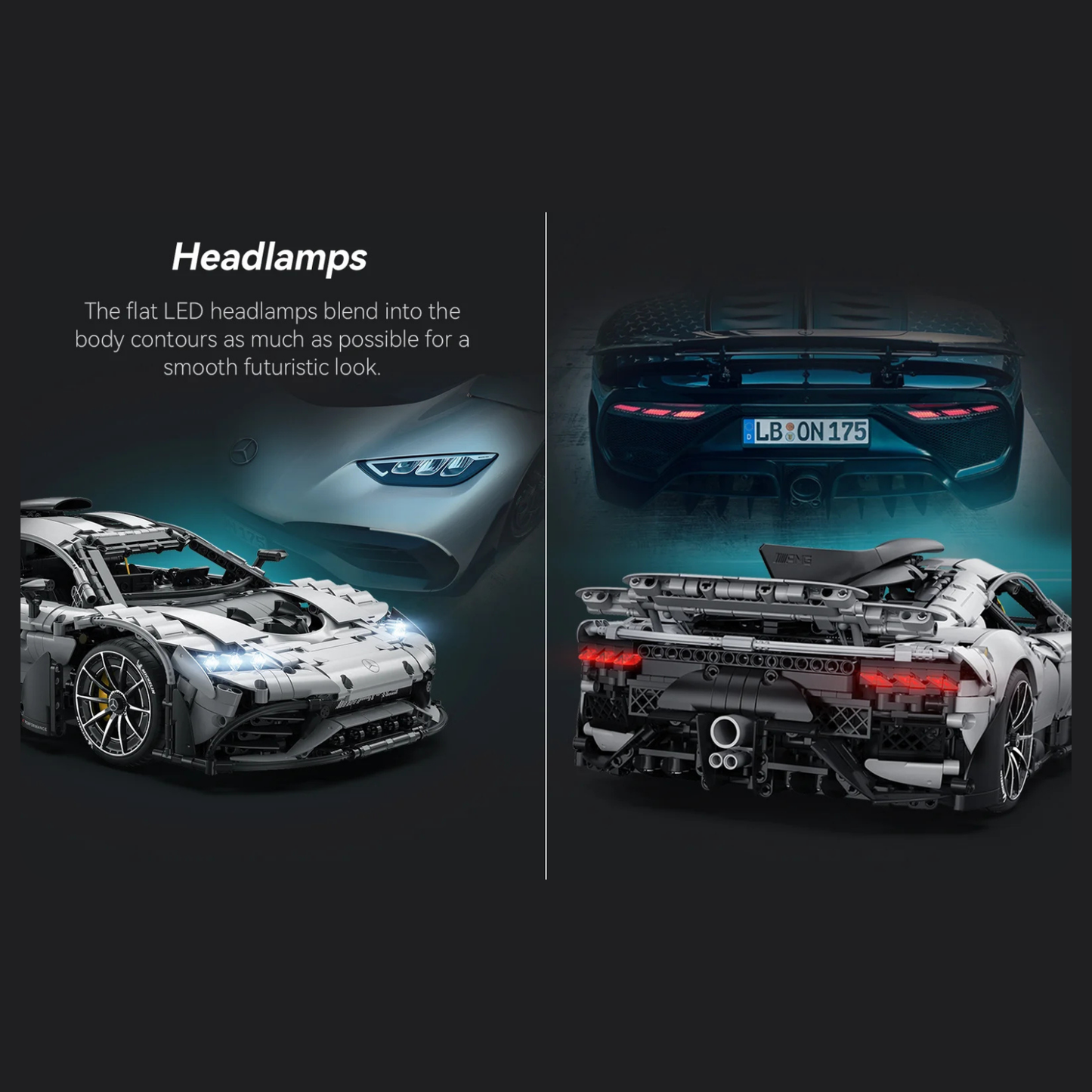 CaDA Master Mercedes-AMG One Licensed Hypercar 1:8 Scale (C61503W) - (Dynamic or Static)