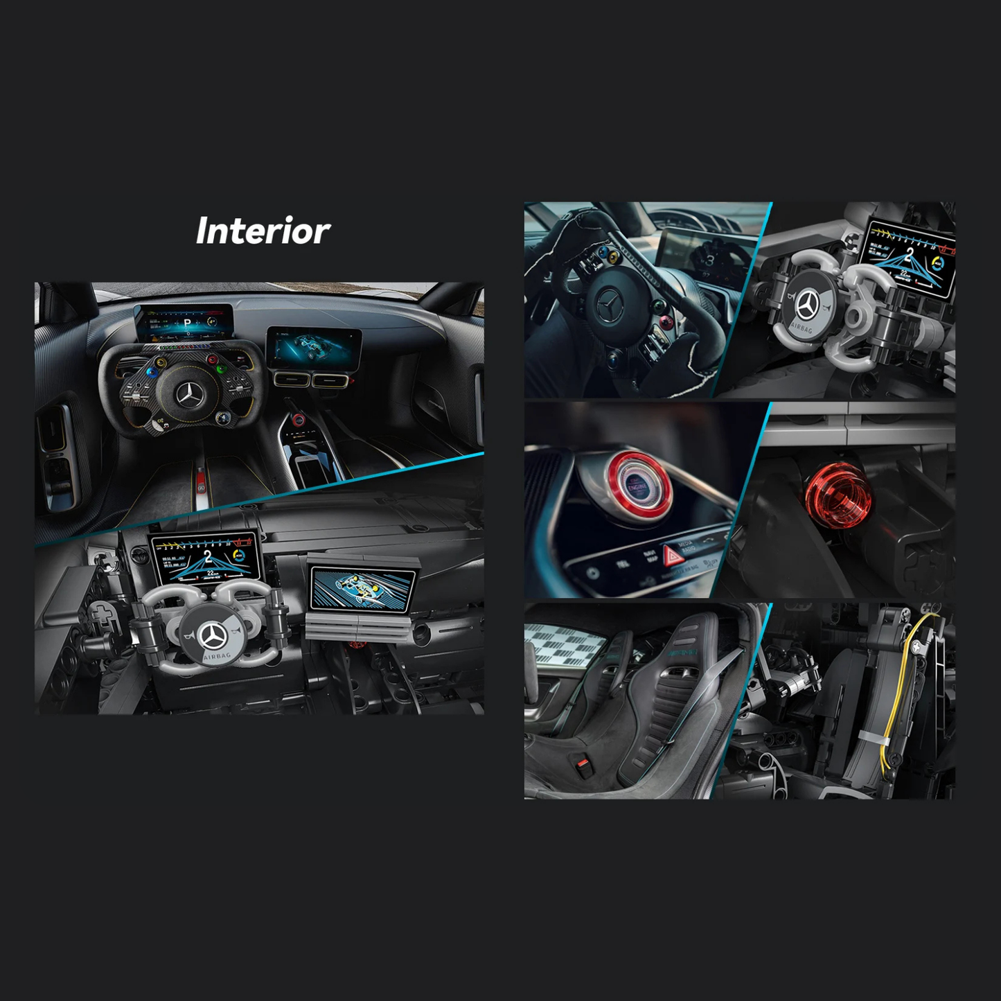 CaDA Master Mercedes-AMG One Licensed Hypercar 1:8 Scale (C61503W) - (Dynamic or Static)
